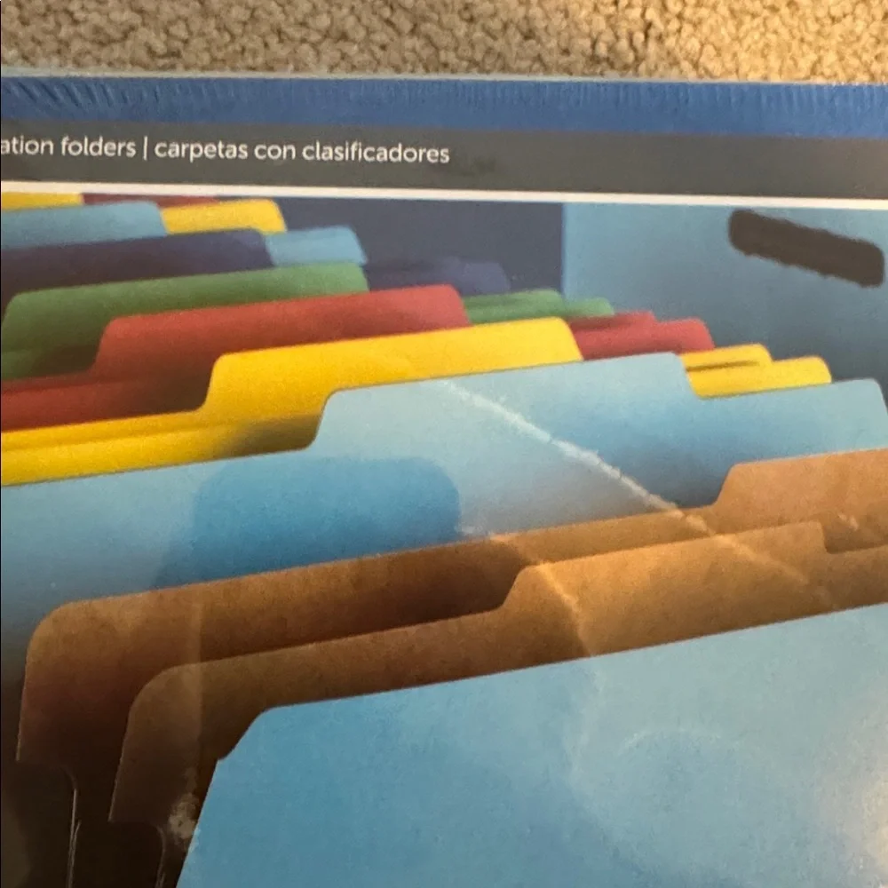 Office Depot 5/pkg. 2 divider multi Office depot 5/pkg 1 divder blue 30 total
